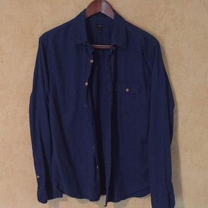 J. Crew classic blue button down shirt—Large Slim